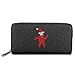 Produktbild Satan Mit Weihnachtsmuetze Women Long Zipper Wallets PU Leather Lady Card Purse Travel Holder Coin