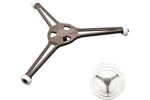 WTpin Plateau en Forme de Triangle, Porte-Plateau À Micro-Ondes Support, Anneau rotatif pour four à micro-ondes, pour Plaque de Verre Plat pour Pièces à Micro-Ondes de 24,5 cm