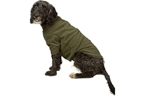 Fleece Dog Jumper Puppy Jacket Winter Coat XS, S, M, L, XL Pet Clothes Rydale 18 Colours (Large, Olive)