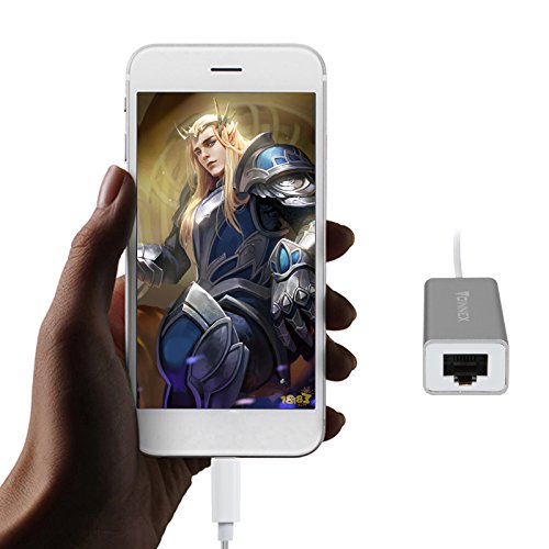 FOINNEX Aluminum Lightning to Ethernet Adapter For iPhone/iPad, iPhone/iPad to Ethernet Adapter Cable Connect the Lightning Bolt to Wired Lan Ethernet Internet through via RJ45 Port -- Silver reviews FOINNEX Aluminum Lightning to Ethernet Adapter For iPhone/iPad, iPhone/iPad to Ethernet Adapter Cable Connect the Lightning Bolt to Wired Lan Ethernet Internet through via RJ45 Port -- Silver