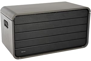 ‎LIFETIME LIFETIME Gartenbox Space XL | 625 L | Grau | Kissenbox & Auflagenbox | mit Gasdruckfeder | Schlossvorrichtung | HDPE Kunststoff | Tragegriffe | wetterfest & UV-beständig
