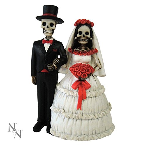Skelett Brautpaar Figur - Love Never Dies - Eternally Yours - Skull Deko