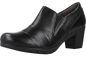 PITILLOS - 3512 Negro - Zapato de Piel, con tacón, Suela de Goma, para: Mujer