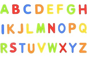 AHUUEN Lettres Magnétiques | Aimants Alphabet et Numéro | Jouets Éducatifs Colorés pour Frigo | Stickers Magnétiques pour Enfant