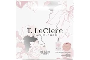 ‎T. LECLERC PARIS 1881 T. LeClerc – Set mit Puderduft Iris Blanc 50 ml + Duftkeramik – Iris Blanc, Mimosa und Vanille – Eau de Parfum für Damen – hergestellt in Frankreich bis Grasse