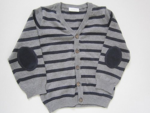 Baby Boys Next Cardigans (0-1 months, Striped Grey)