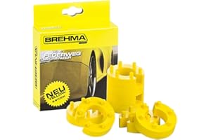 BREHMA Federwegbegrenzer Yellow Stick 22mm 8er Set universell Mit 6- Fach Positionierung Federwegsbegrenzer
