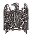 Produktbild Slayer Lapel Badge Eagle band logo Nue offiziell Alchemy Silber