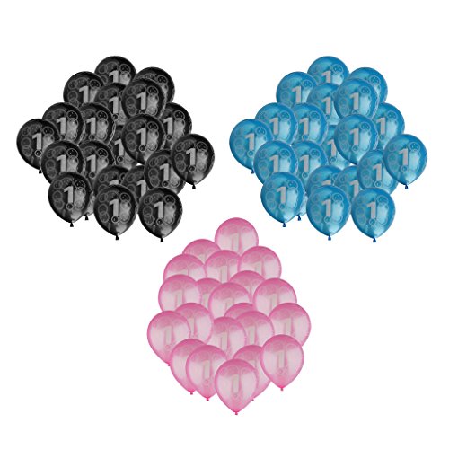 20x Latex Luftballons Geburtstag Ballons Riesenballon Party Deko Nummer Muster - 4