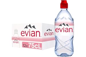 Evian Acqua naturale PET, 750 ml, 12 pezzi