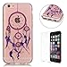 Produktbild CaseHome Silicone Gel iPhone 6 Plus/6S Plus 5.5 Inch Hülle(Mit Frei HD Displayschutzfolie) Transparent Weiche Silikon Schutzhülle,Weicher Flexibel Klar Gel Silikon TPU Hülle Superdünn Stoßfest Tasche Telefon-Kasten Schutz Tasche Schutzhülle Durchsichtig Handyhülle Silikon Case Schale für Apple iPhone 6 Plus/6S Plus with Beautiful Colourful Pattern Design-Lila Windspiel