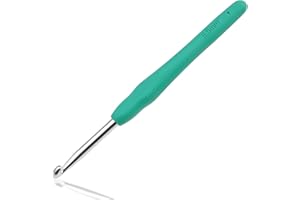 DOXIRU Crochet Hooks 5.5 mm Colourful Knitting Crochet, High Quality Aluminium Ergonomic Soft Handle Knitting Needle for Yarn Craft, Suitable for Beginners to Learn Hand-Knitted Sweaters