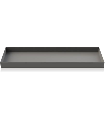 Betontablett Für Badezimmer – 27,9x13,5x1,5 Cm, Grau | Mit EVA-Matte Unten | Für Kosmetik, Schmuck, Handtücher | Industrie-Loft-Deko
