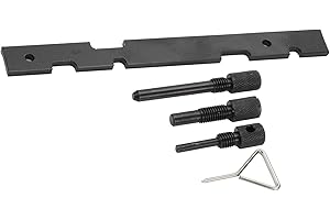 Motoforti Engine Timing Shaft Cam Lock Tool Kit - Car Crank Pulley Install Tool - for Ford Fiesta, Puma, Focus, Focus C-Max, Escort, Orion Metal Black - 1 Set Long-lasting
