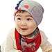 Wawoo®Infant Baby Beanie Hat Soft Cotton Sleeping Cap + Triangle Neckerchief Bandage Girls/Boys 3-24 Months Cartoon Horse