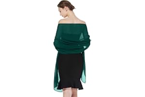 BEAUTELICATE Chiffon Shawl and Wraps Lightweight Scarfs Stole Silk Feeling Sheer Cover Up For Women Summer Wedding Bridesmaids Evening