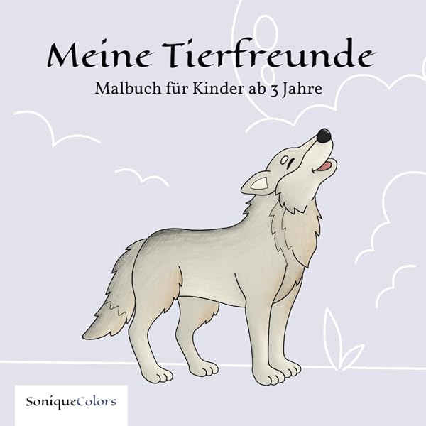 Kritzelbuch Für Kleinkinder Ab 1 Jahr | Tier-Motive Zum Ausmalen | Großflächige Bilder | Band 1 Von Flying Caticorn