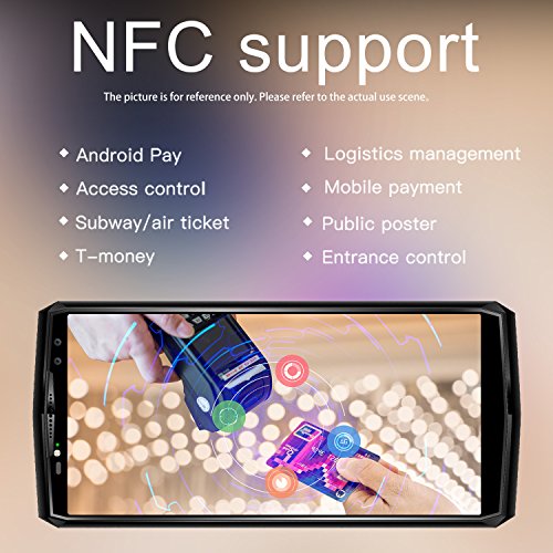 OUKITEL K10 4G Smartphone Libera 6 Pollici (Rapporto 18: 9 Visione Completa) 11000mAh Batteria Octa Core Android 7.0 6GB RAM 64GB ROM 21MP + 13MP Fotocamera Face ID Impronta Digitale 5V/5A Quick Charge NFC GPS Dual SIM