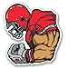 Price comparison product image 2 x NFL American Football Sticker Car Bike iPad Laptop Sports Player Fun #4240 (9.2cm Wide x 10cm Tall)