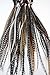 20 LONG NATURAL FEATHER HAIR EXTENSIONS WITH RINGS & APPLICATION LOOP (B GRADE)
