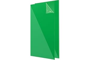 sourcing map 2Pcs Acrylic Sheets 12x8 Inch Acrylic Panel 1/8 Inch-3mm Plastic Board for Picture Frames Sign Holders DIY Display Projects Craft, Clear Green