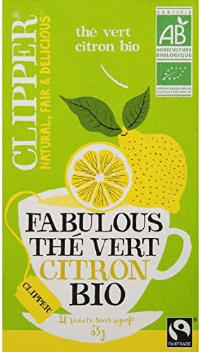 Alter Eco - The vert citron 35g clipper - La boîte de 20 sachets, 35g - Price Per Unit