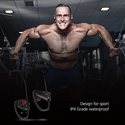 AXCEED Wireless Earphones Bluetooth 4.1 Sports Headphones IPX4 Waterproof Running Earphones Ear Hooks Headset 8 Hours… - Image 8