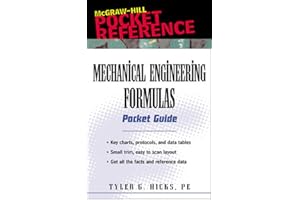 Mechanical Engineering Formulas Pocket Guide (McGrawHill Pocket Reference)