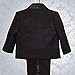 Dressy Daisy Baby Boy' 5 Pcs Set Formal Tuxedo Suits No Tail Wedding Baptism Christening Outfits Size 6-9 Months Black