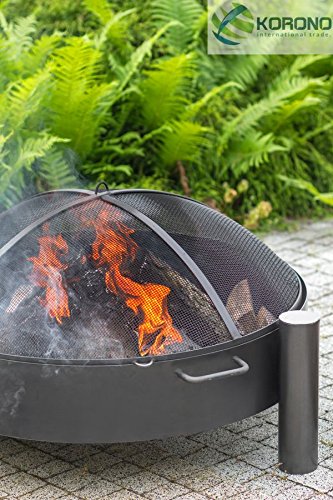 Feuerschale Ø60cm, incl. Funkenschutz, 48cm Höhe - 3