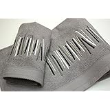 Juego de Toallas Bordadas 2 piezas 550gr PALS 2P. Nº11 (Gris)