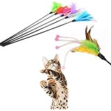 Blue Vessel Katze Feder Spielzeug Stange Haustier Spielzeug