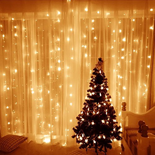 Lichterkette Außen, MORECOO 10M 100 LEDs Solar Lichterkette mit 8 Modes für Party, Karneval, Weihnachten, Outdoor, Fest usw. (warm weiß) - 3