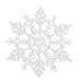Produktbild Qiyun Schneeflocke Dekorationen 12/Set Blättern Weihnachten Schneeflocke Ornaments 10 cm irisierend Xmas Tree Aufhängen Dekorationen. Colour:White