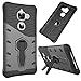 Produktbild SsHhUu LeEco Le Max 2 Hülle, Premium Rugged Stoßdämpfung & Staubabweisend Kompletter Schutz Hybrid-Koffer mit Swivel Ständer Telefon Kasten für LeEco Le Max 2 5.7 (Schwarz)