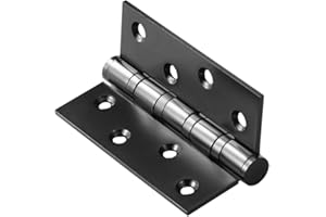 SHUHANG Charnière Inox Charniere Porte 100x76 mm, Charnieres de Portes en bois Exterieures Placard Roulement à Billes, 1 paire (2 pièces)