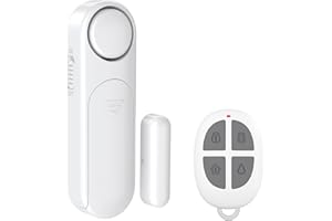 Secrui Sensore Di Allarme Per Porte e Finestre 120dB Con Telecomandi, 2 Batterie, Allarme Per Ingresso Magnetico Senza Fili Per Protezione Bambini, Casa, Frigorifero, Negozio