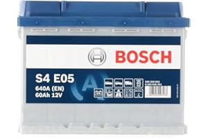 Bosch S4E05, Batteria per Auto, 60A/h, 640A, Tecnologia EFB, Adattato per Veicoli con Sistema Start/Stop