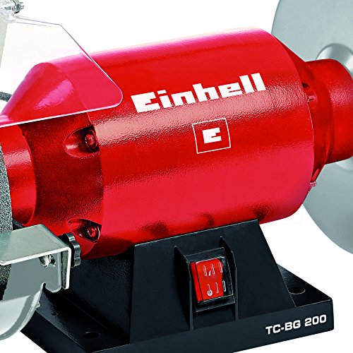 Einhell Doppelschleifer TC-BG 200 (400 W, Drehzahl 2950 min-1, 230 V/50 Hz, inkl. Grob- und Feinschleifscheibe mit 200mm Durchmesser, flexible Welle) - 3