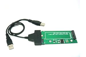 Sintech 18Pin To SATA Adapter with USB SATA Cable, Compatible With Sandisk SDSA5JK ADATA XM11 SSD From Asus UX31 UX21