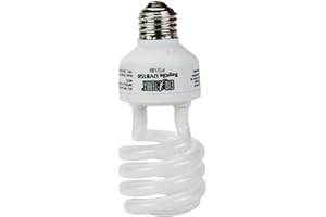 Exo Terra Reptile UVB 150, Wüstenterrarien Lampe, Kompakte UVB Lampe für in der Wüste lebende Reptilien, 26W, Fassung E27, Weiß US