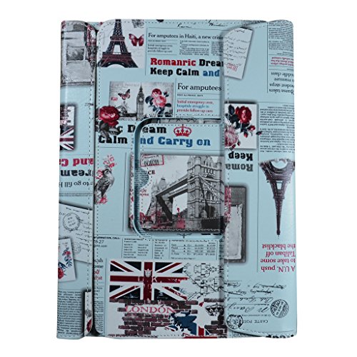 ASUS T102HA / Transformer Mini T102HA Hülle,Mama Mouth 2-in-1 Abnehmbare PU-lederne Case hülle mit Standfunktion für 10.1″ ASUS Transformer Mini T102HA Windows 10 Convertible Laptop Tablet,Zeitung - 6