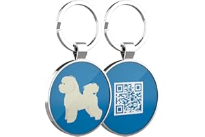 DISONTAG Placas para Perros,Placa para Perros Personalizadas,Placas para Mascotas,Placa De Identificacion Perros,41 Patrones Realistas, Pantalla De Información única | Modificable