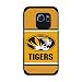 Produktbild Missouri Tigers Team Farbe Fußball Pebble Grain Schutzhülle Feel Samsung Galaxy S6, Einheitsgröße, schwarz
