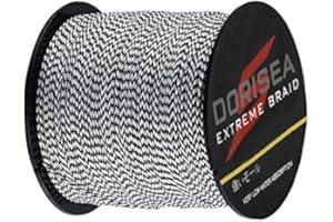 Dorisea - Filo da pesca in treccia estrema 100% Pe, 300 m, lunghezza 300 m, lunghezza 2,7-249,5 kg, filo da pesca, resistente all'abrasione, incredibile superline Zero Stretch diametro piccolo