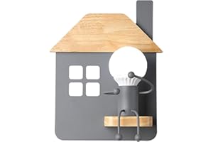 DIANBO LIGHTING Applique da Parete Cameretta dei Bambini, Humanoid Creativo Lampada da Parete Portalampada E27 Moderna Arte Illuminazione Decorative per Ragazzo e Ragazza Camera da Letto Corridoio Scala,Grigio