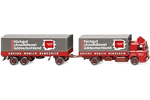 SPORTSMAN MAN Autotreno Piattaforma Spedition Gustav Mäuler - Modello di Automobile, Modello prefabbricato - Wiking - 1:87 - Modello esclusivamente da Collezione