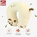 Produktbild Dailyinshop ICAROOM NB-122KT Cute U-Form Kissen Auto Fahrzeug Nackenschutz Nackenkissen (Farbe: beige)