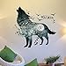 Produktbild XL68chao Wandsticker Wolf Entfernbar Wandaufkleber Wasserdicht Wandtattoo Art Bild Wandmalereien für Schlafzimmer Wohnzimmer Badezimmer Mädchen Baby Kinderzimmer