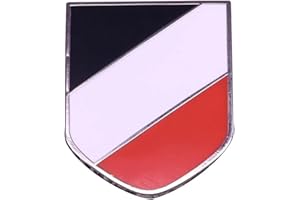 AOTEMAN Schwarze und weiße rote Flagge Pin Brosche Deutsch Schild Abzeichen Armee Zubehör